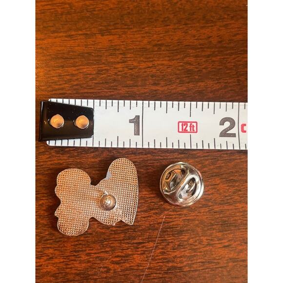 Vintage 1989 Lapel Hat Pin Pinback MWBA Bowling Flint MI Anthropomorphic Mouse - Picture 4 of 4